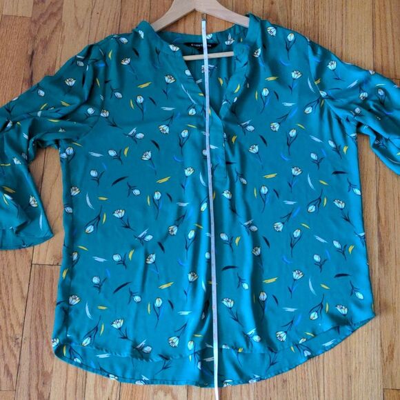 Like NEW 41 Hawthorne Blouse Top With V Neck And Flare Sleeves Size Xl - Picture 9 of 10